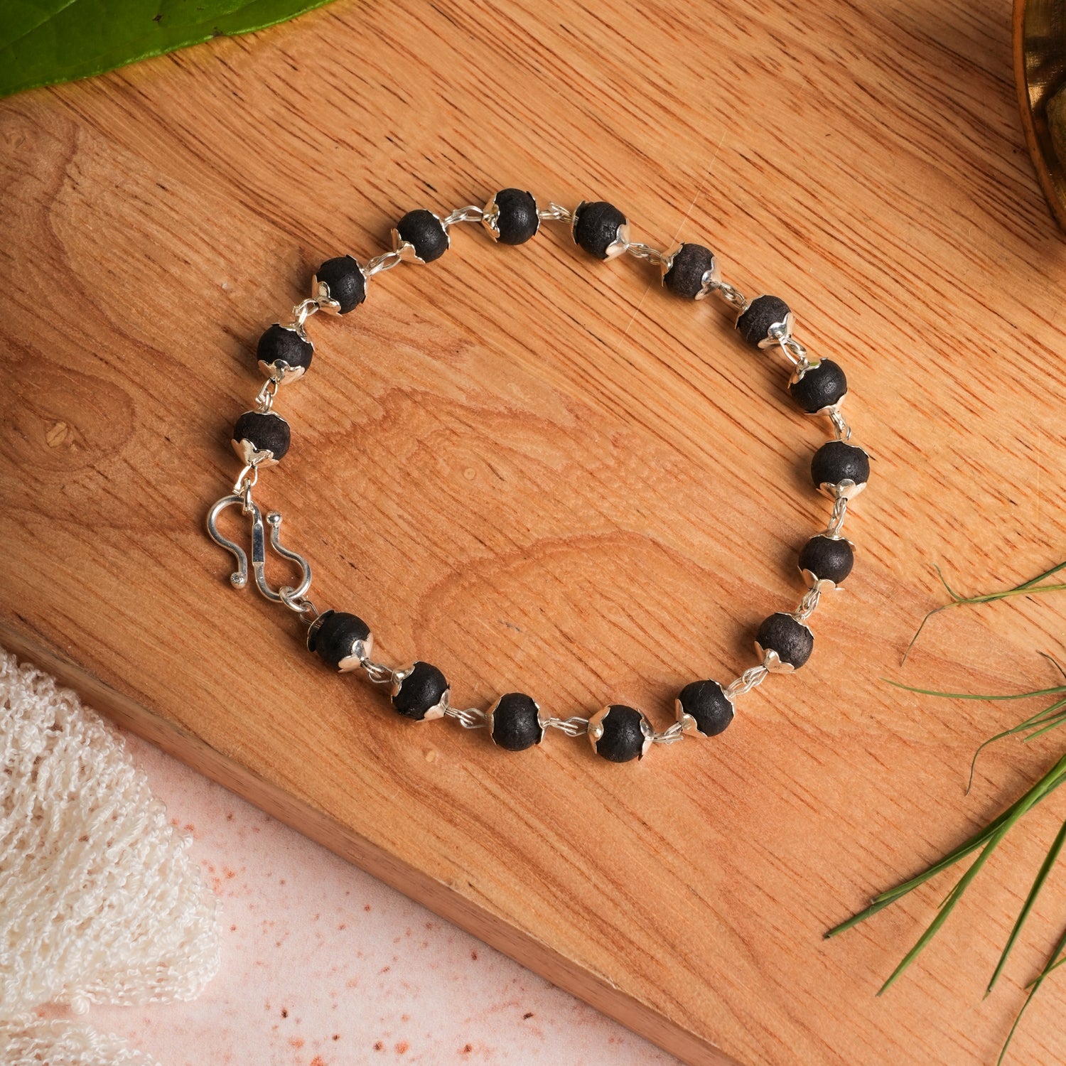 Karungali Bracelet Silver plated with Govt Certification