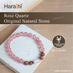 Rose Quartz Bracelet- Scorpio Zodiac (Vrischika Rashi)