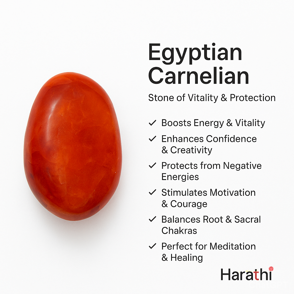 Egyptian Carnelian – Stone of Vitality & Protection
