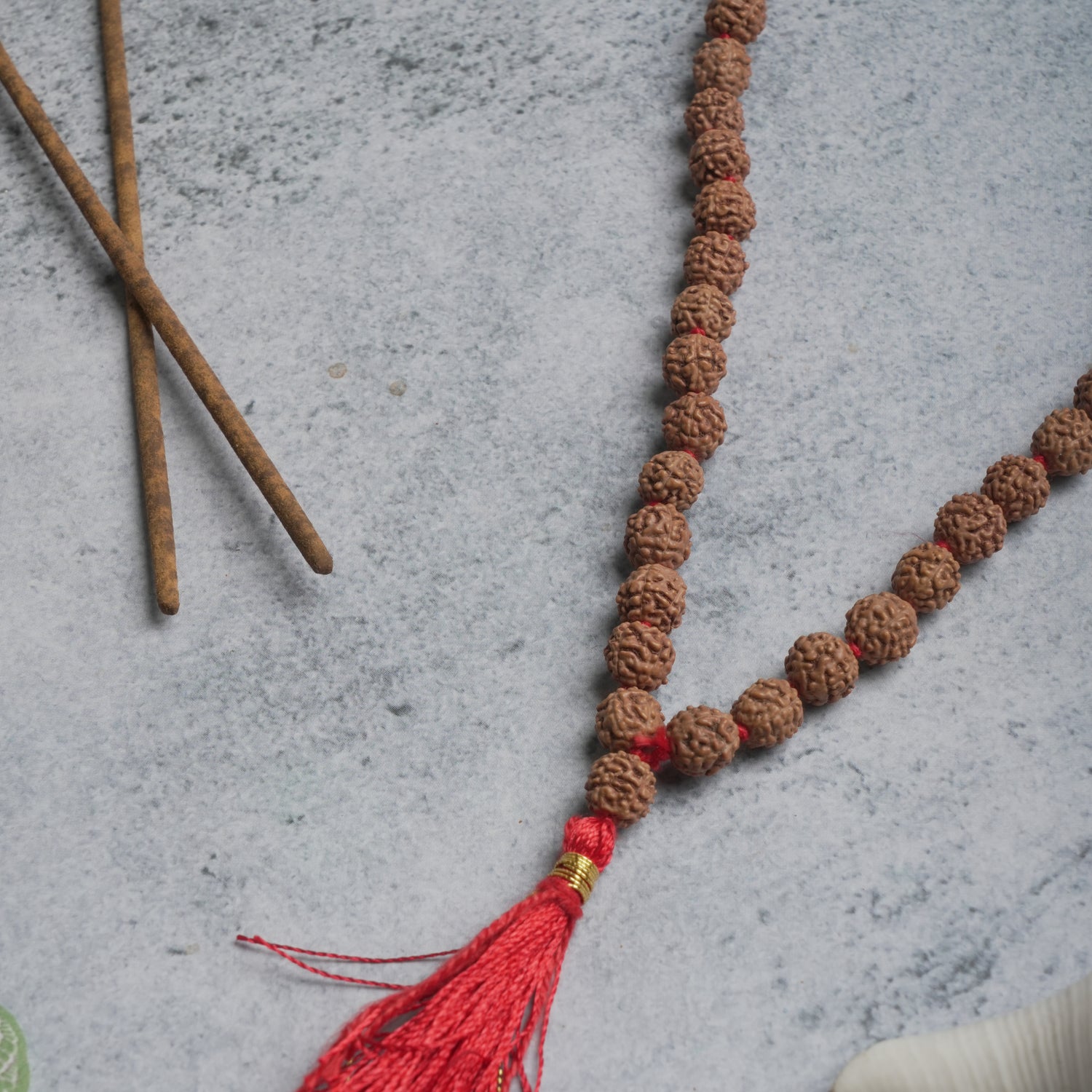 Brown Rudraksha Mala - 108+1 Beads