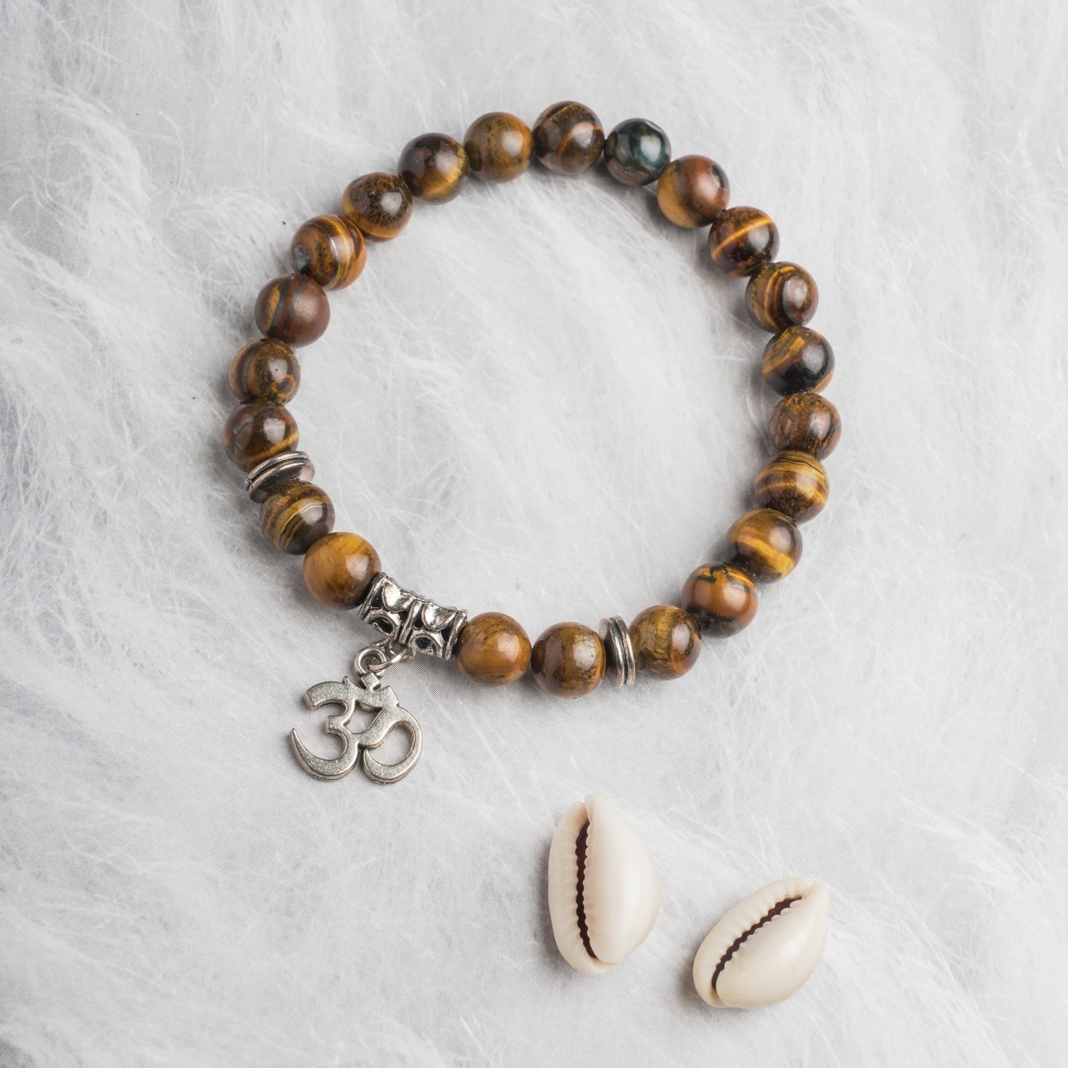 Natural Tiger Eye Om Band