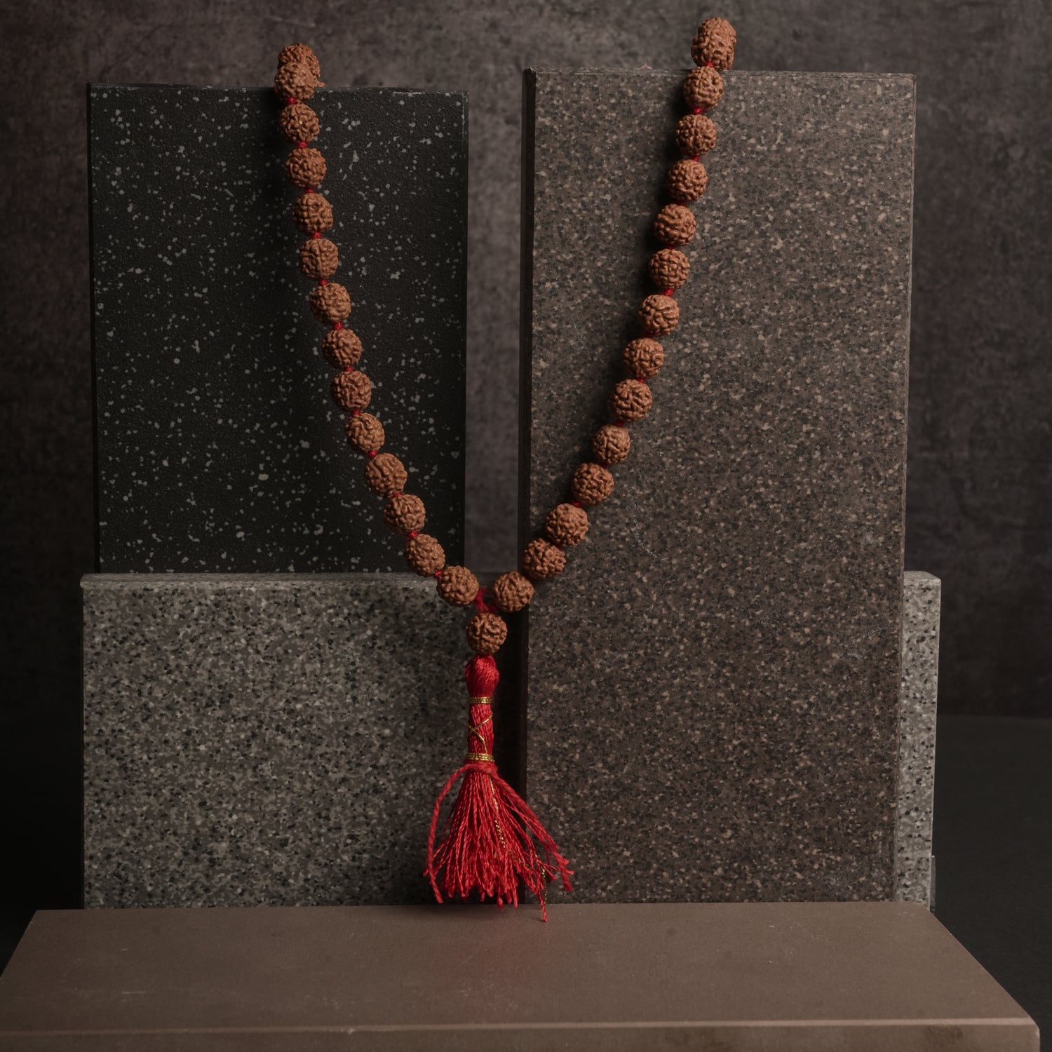 Brown Rudraksha Mala - 108+1 Beads