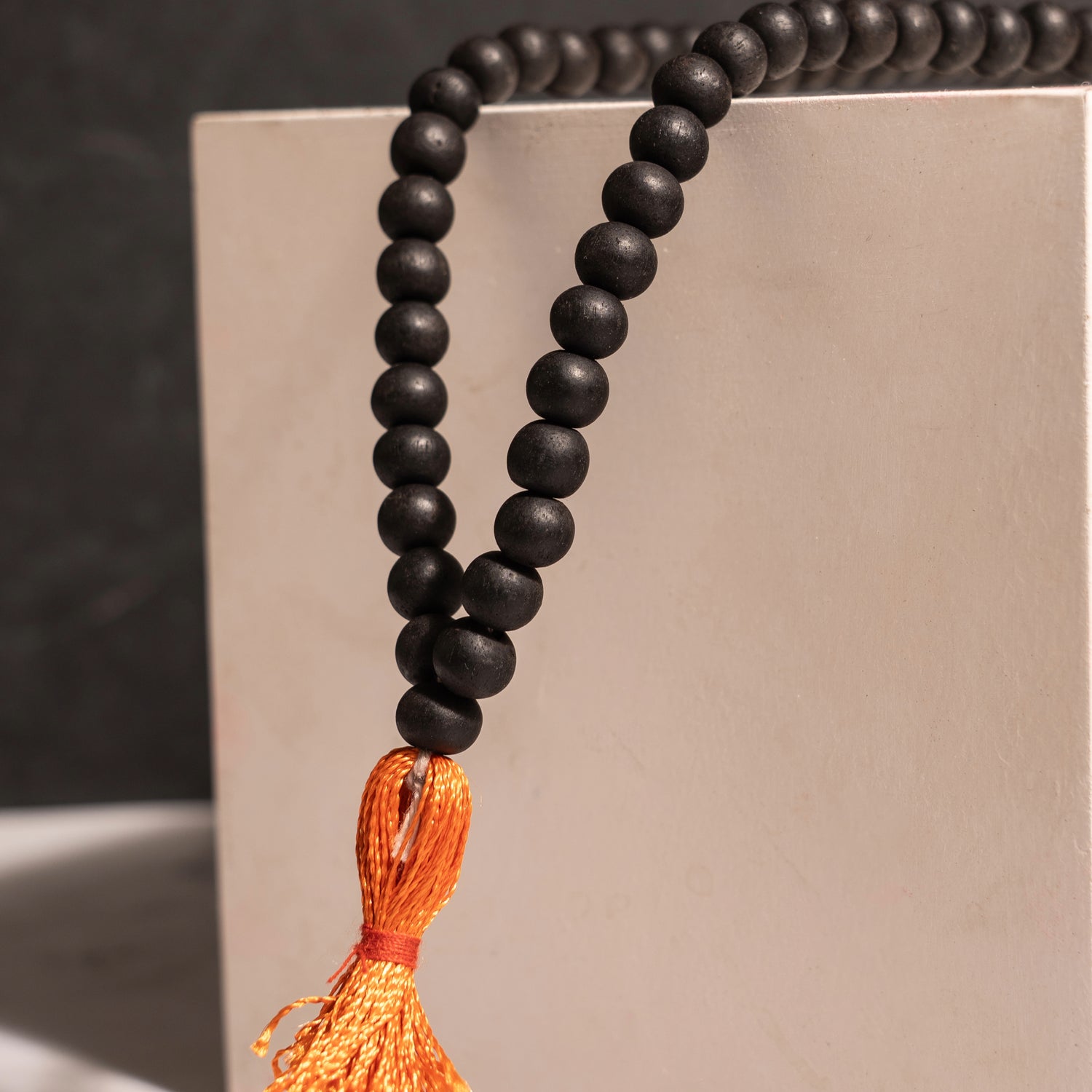 Original Karungali Mala 108-Beads Ebony Wood with Govt. Certified